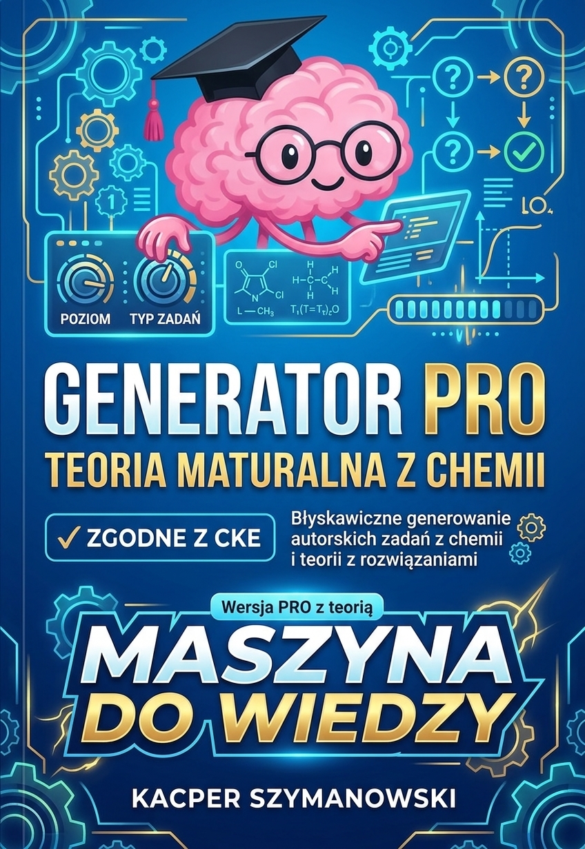 Generator PRO — ćwiczenie teorii maturalnej z chemii